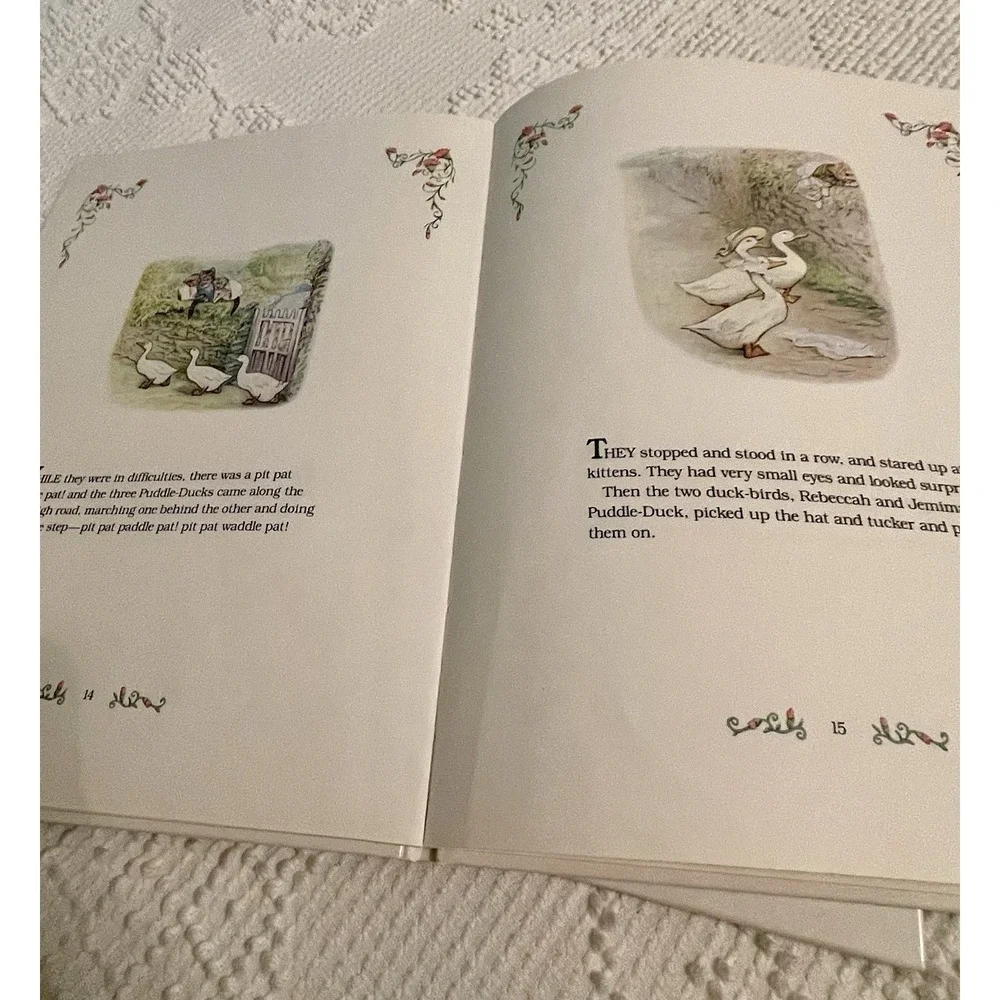 Beatrix Potter Peter Rabbit-Jemima Puddle-Duck- Benjamin Bunny- Tom Kitten Set 4